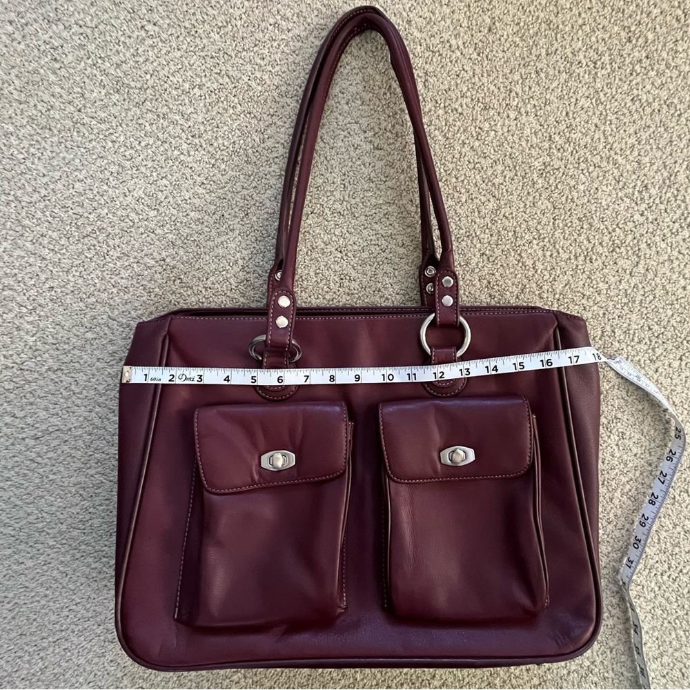 Franklin Covey laptop handbag, maroon